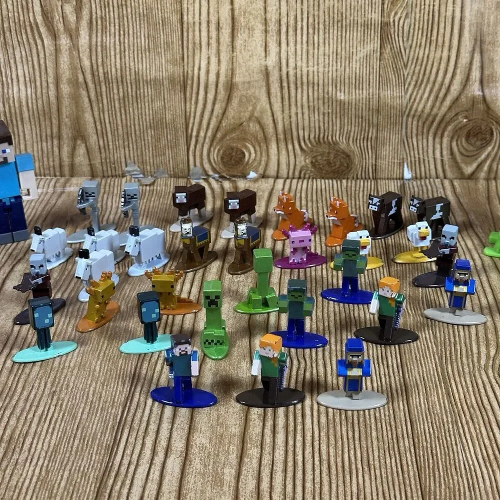 Minecraft Nano Metalfigs‎ Die Cast Metal Figures Lot Of 34 Jada Toys READ